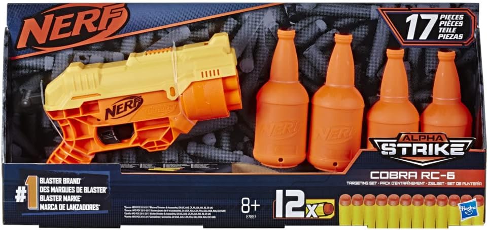 Hasbro Nerf Alpha Strike Cobra Rc-6 Targeting Set- 17 Pcs