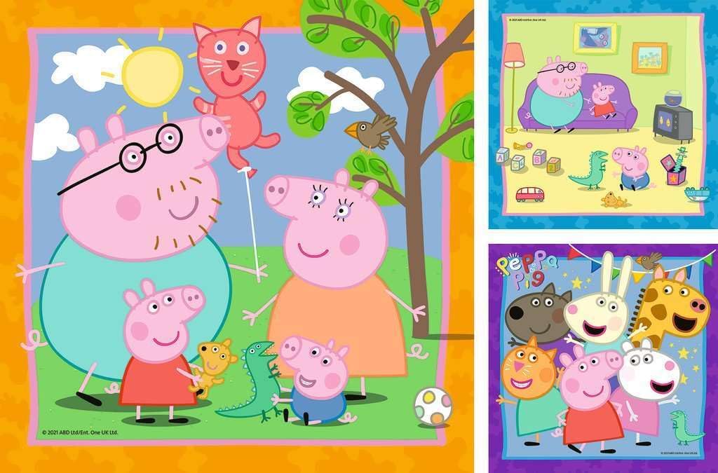 Ravensburger Peppa Pig Puzzle 3x49 Pieces - Ages 5+