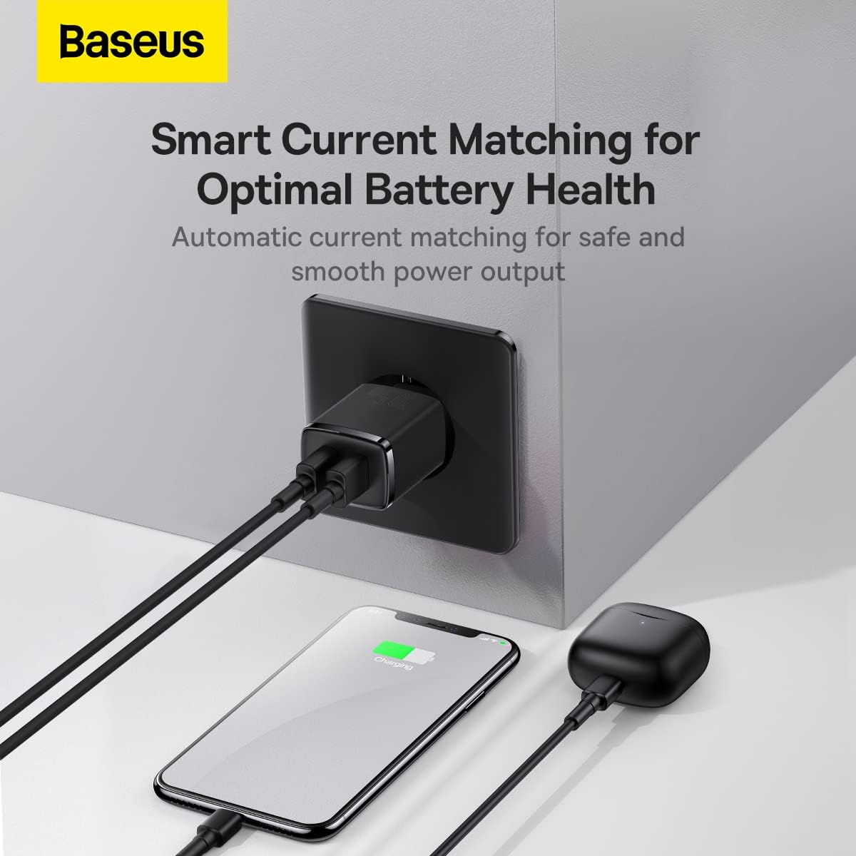 Baseus Compact Charger 2 Port 10.5W - EU