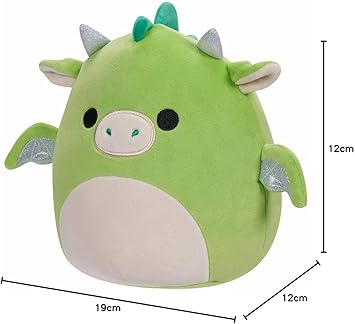 SQUISHMALLOWS LITTLE PLUSH 7.5 Inch Dragon Toy - Green