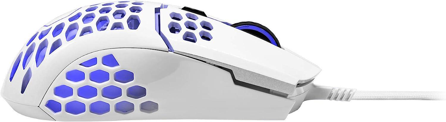 Cooler Master MM711 Matte White RGB 60G with Lightweight 16,000 DPI Gaming Mouse