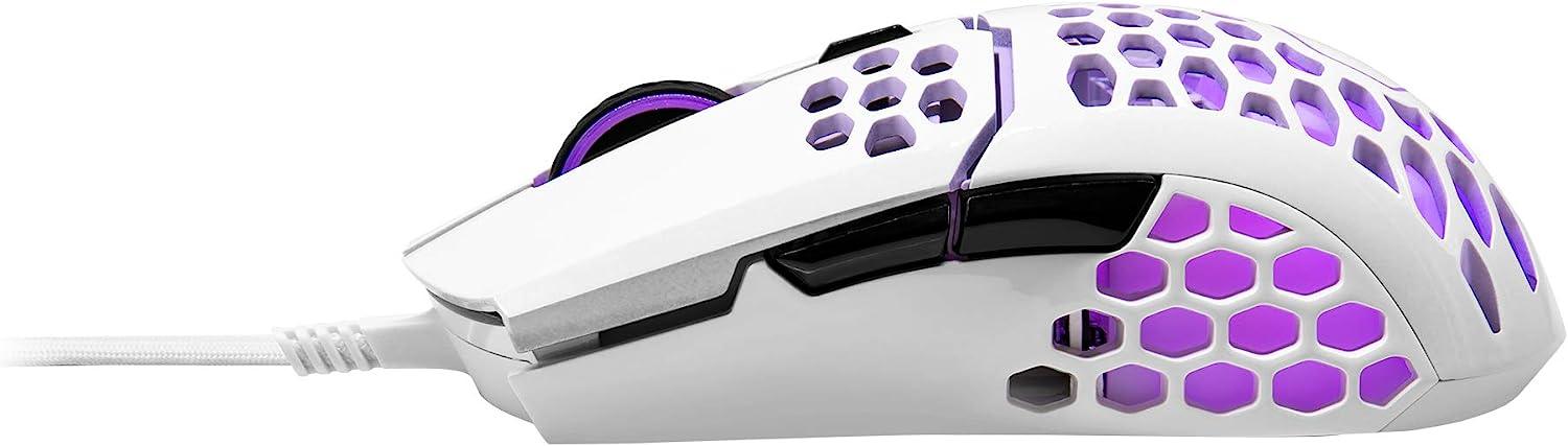 Cooler Master MM711 Matte White RGB 60G with Lightweight 16,000 DPI Gaming Mouse