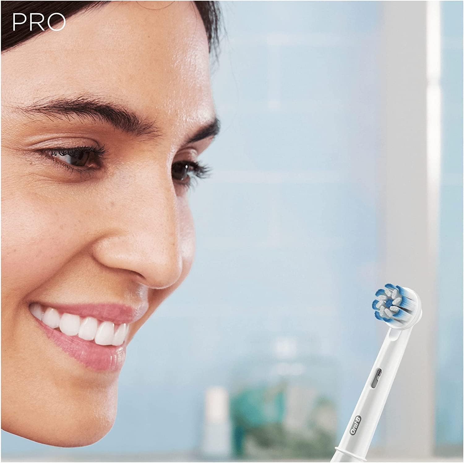 Oral-B by Braun Pro 3 3000 Electric Toothbrush with Smart Pressure Sensor & 2 Sensitive Heads