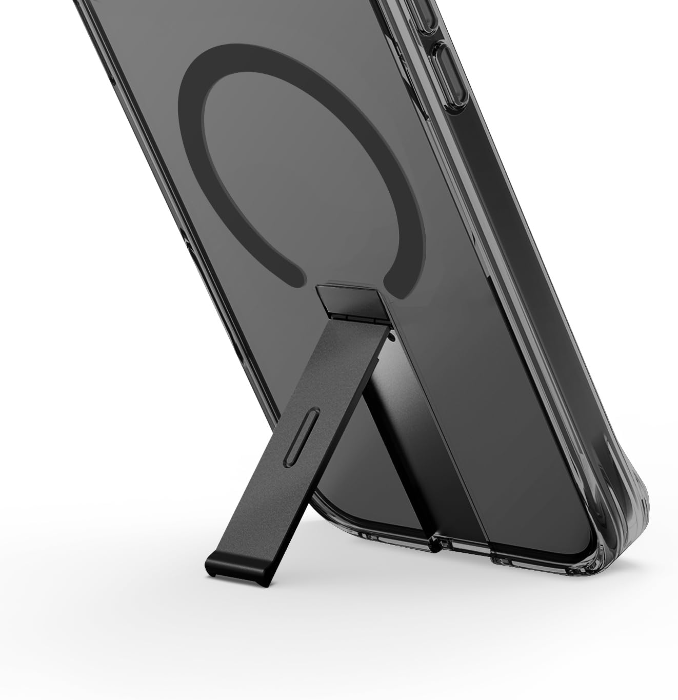 UNIQ HYBRID IPHONE 16 PRO (2024) 6.3 MAGCLICK CHARGING ELEVA WITH VERTICAL STAND - CARBON