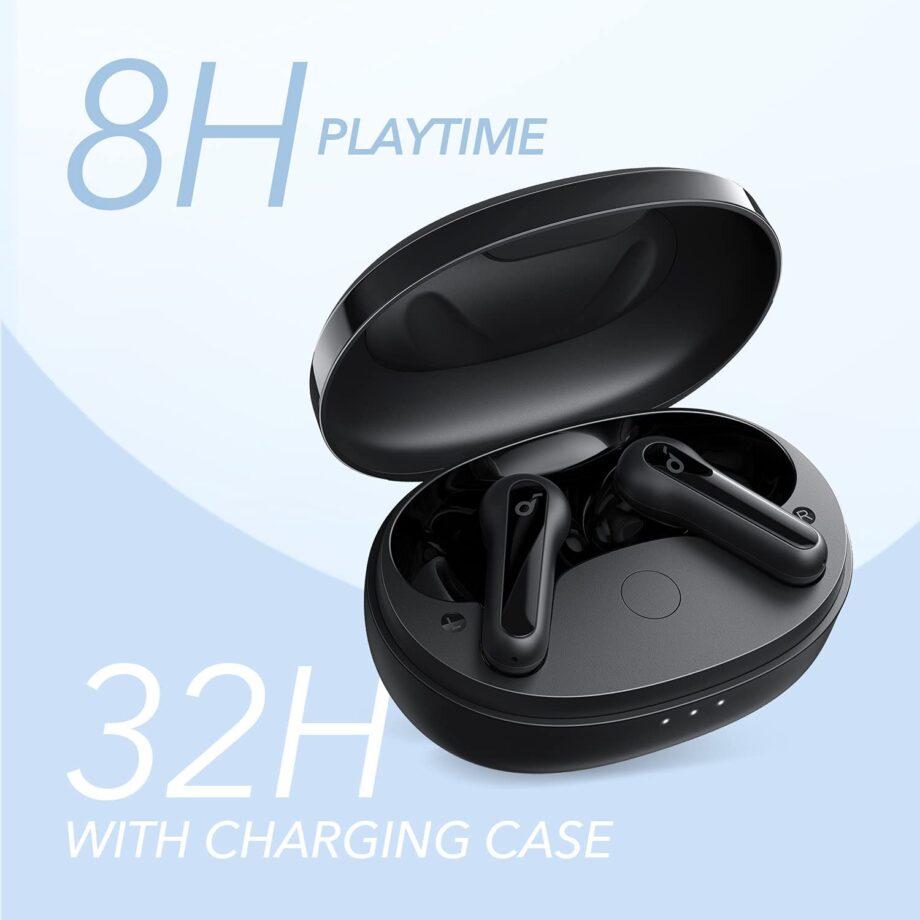 Soundcore Anker Life P2 Mini Wireless Earbuds with Bluetooth 5.2 - Black