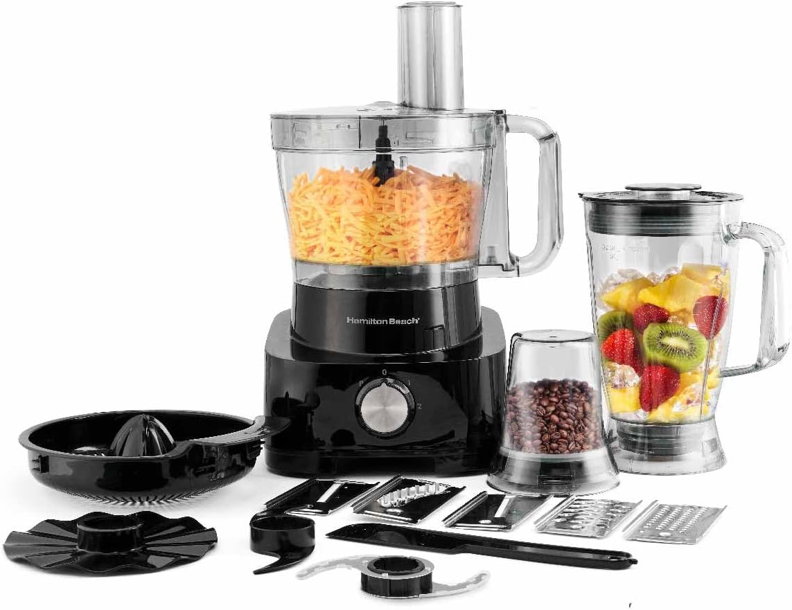 Hamilton Beach 11 In 1 Food Processor 1000W - Black