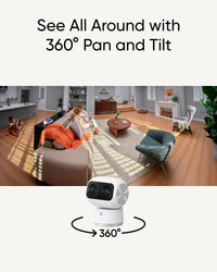 Anker eufy Indoor Cam S350 4K Security Camera with AI - White