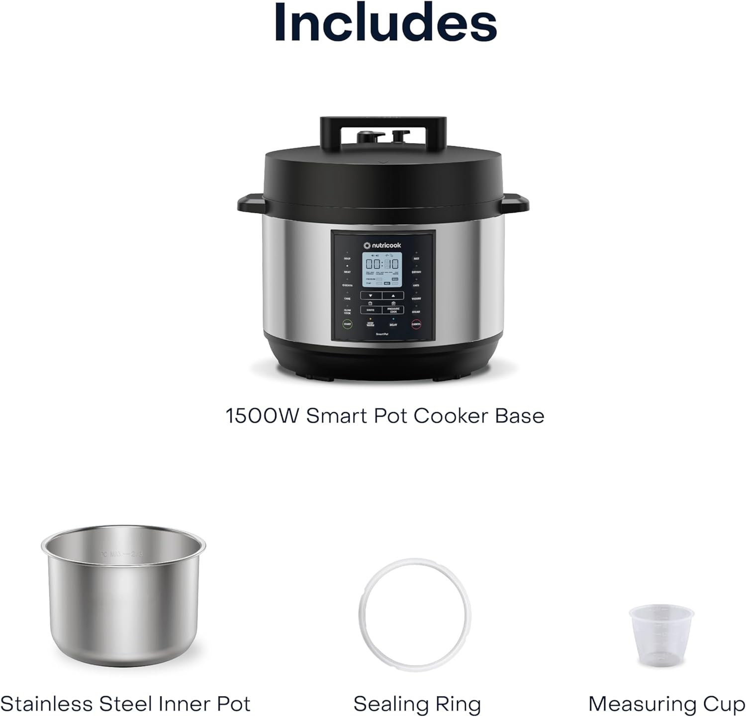 Nutricook Smart Pot 2 Plus 9.5L / Pressure Cooker - Black