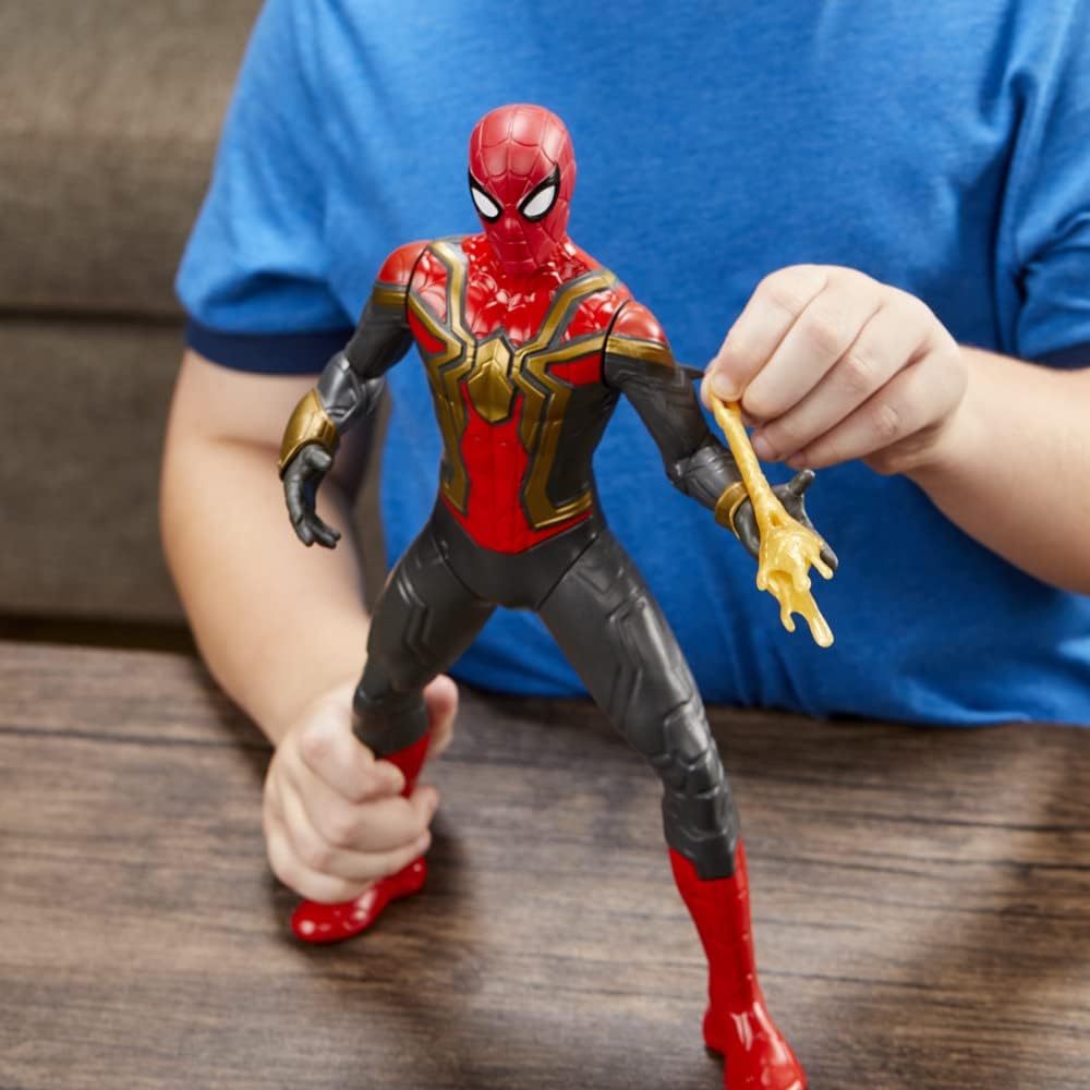 Hasbro Deluxe 13-Inch Thwip Blast Spider-Man Action Figure