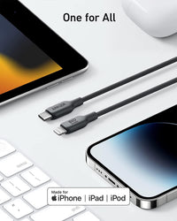 Anker 542 USB C to Lightning Cable 6ft - Black