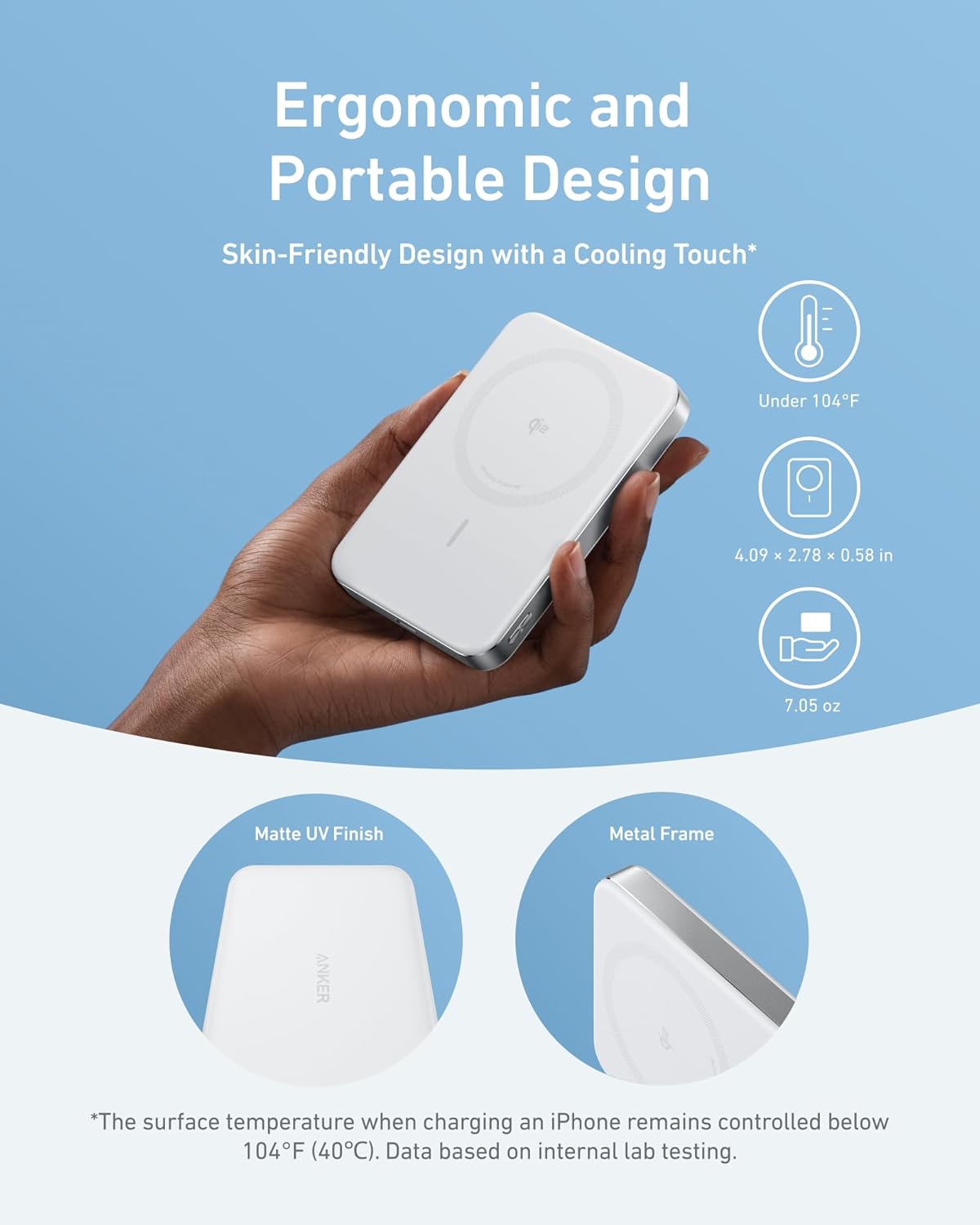 Anker MagGo 10K Slim Magnetic Power Bank 15W Fast