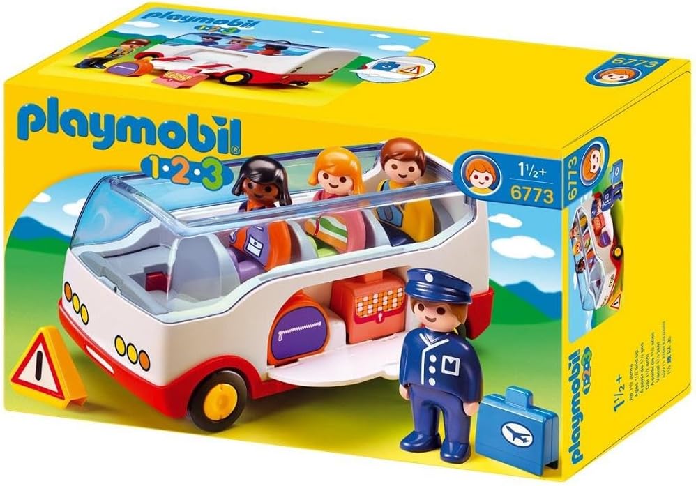 Playmobil 1.2.3 Flughafen-Shuttle Bus - A Safe and Fun Toy for Toddlers