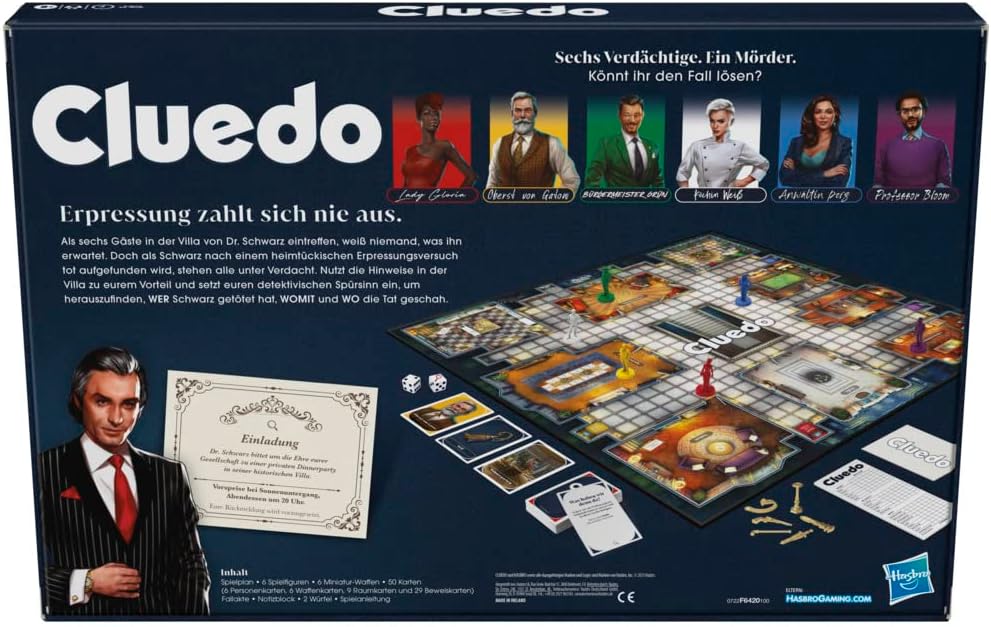 Hasbro Clue- Cluedo Classic Refresh