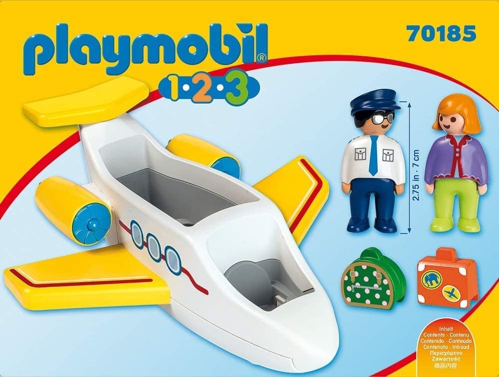 Playmobil 1.2.3 Airplane with Passenger