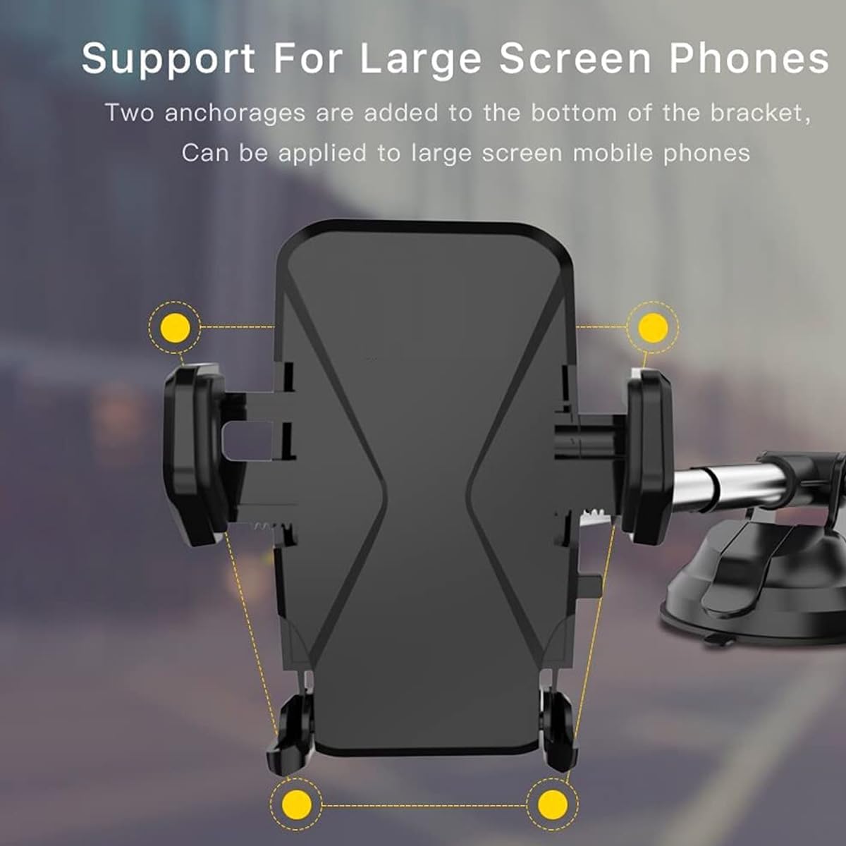 Yesido C40 Car Phone Holder Foldable 360° Rotation - Black