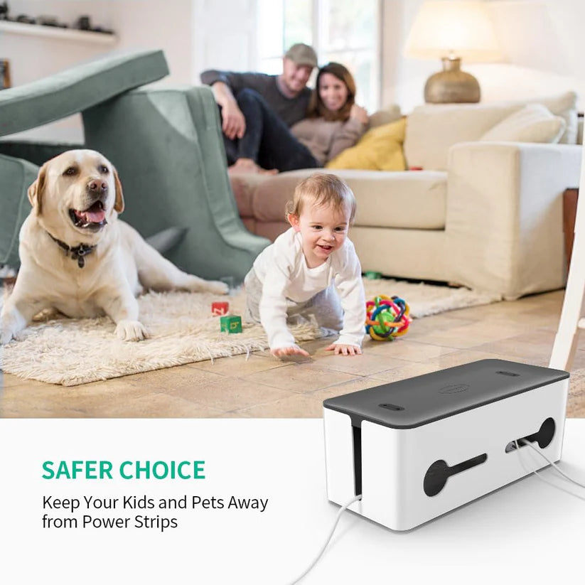 UGREEN Cable Management Box – Safe & Stylish Organizer