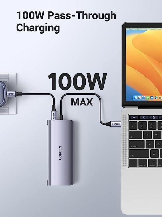 UGREEN USB Type C Multifunctional Adapter 10 in 1 (Gray)