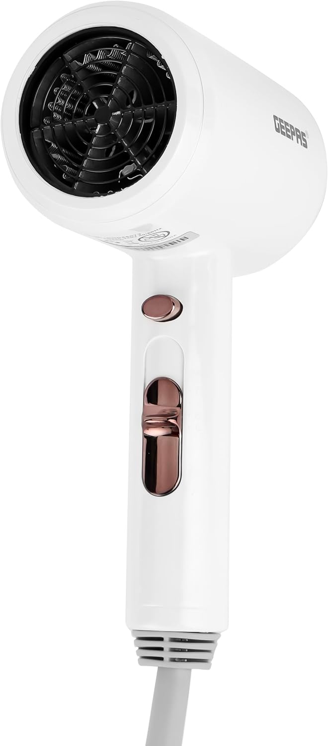 Geepas GHD86073 Wall-Mounted Hair Dryer 1200W | Fast Drying & Overheat Protection