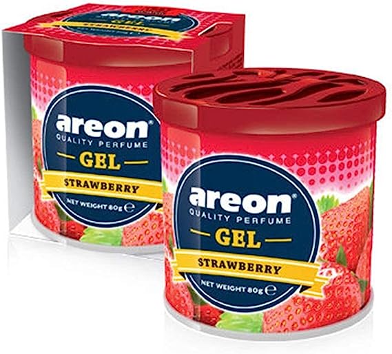 Areon Gel Can 80g Strawberry | Long Lasting Fragrance