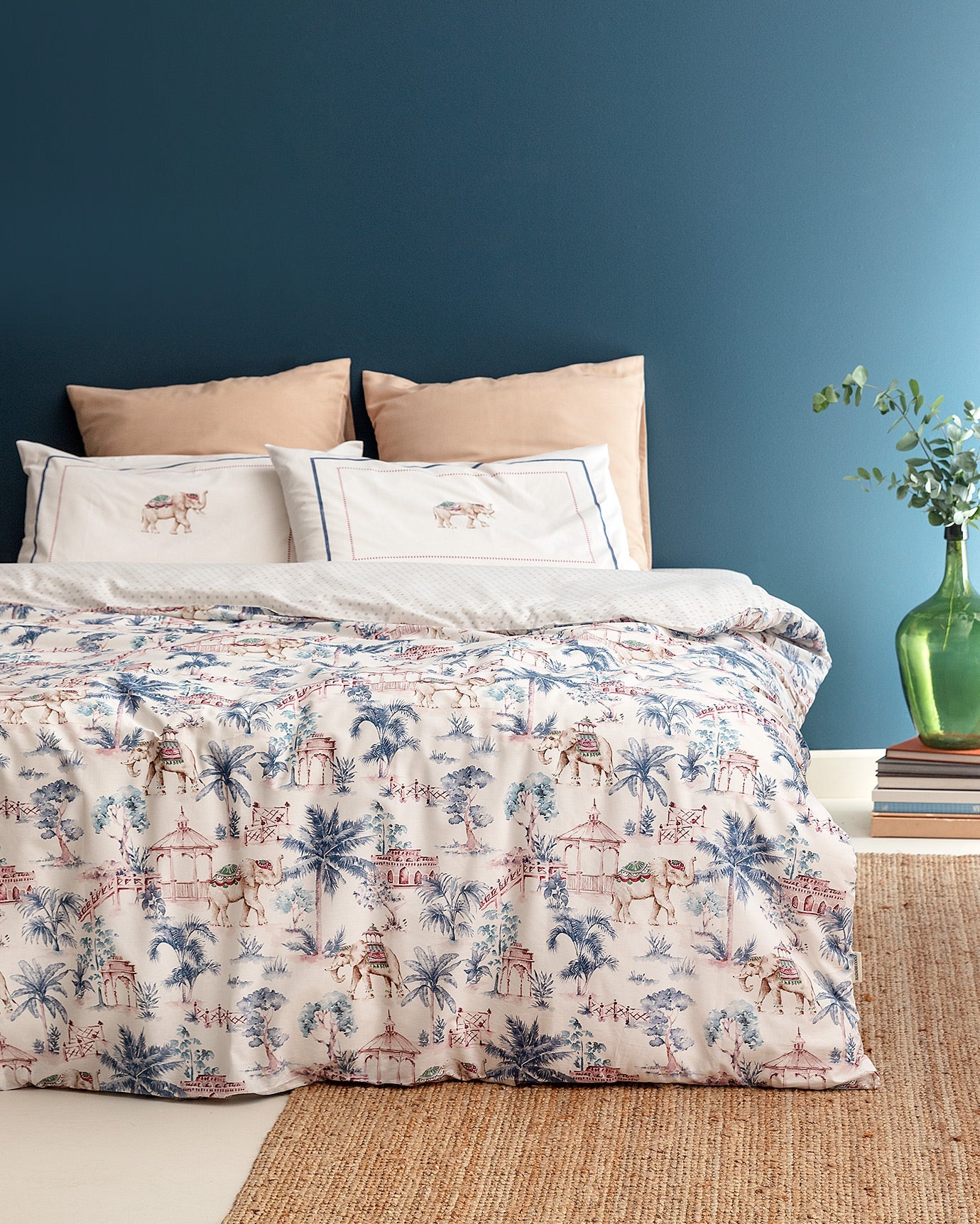 Iva Single Size  Fitted Duvet Cover Set - Ranforce Patterned - Madame Coco JO