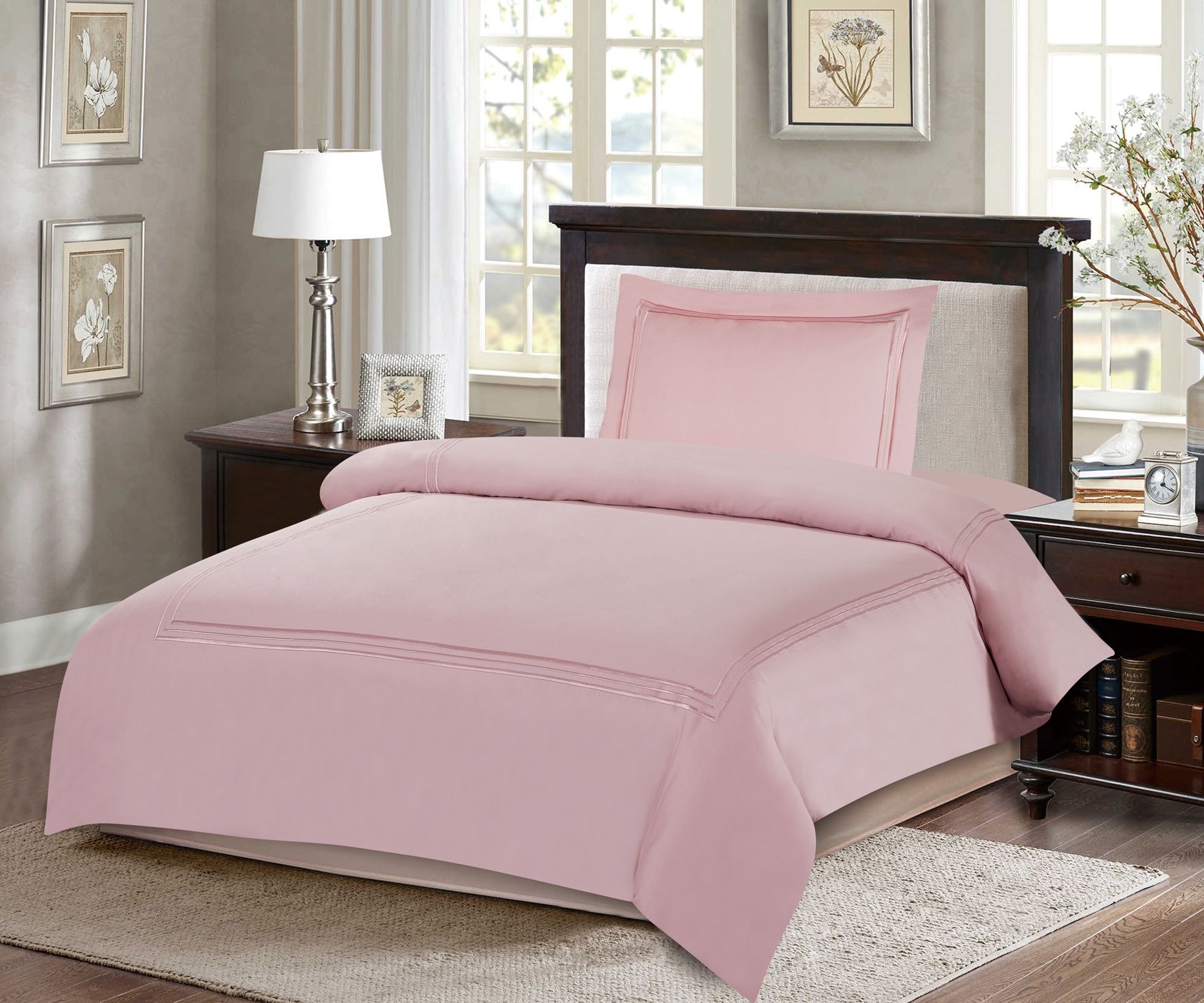 ARMN Naturesoft 4-Piece Duvet Cover Set - Pink