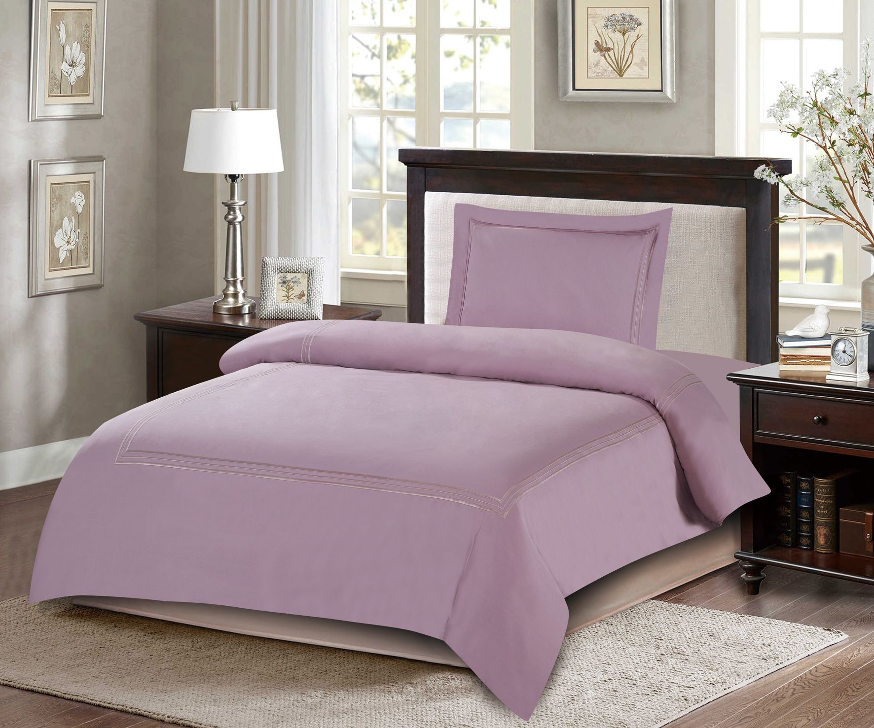 ARMN Naturesoft 4-Piece Duvet Cover Set - Light Lilac