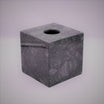 ARMN Carrera Square Marble Tissue Box – Black