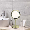 ARMN Delta LED Magnifying Stand Mirror - Gold