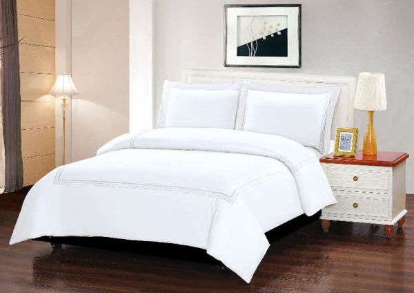 ARMN Naturesoft Queen Bed Cover Set 4 Pieces – White