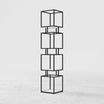 ARMN Regency 5-Shelf Stand – Elegant Black Storage & Display