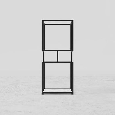 ARMN Regency 3-Shelf Stand – Elegant Black Storage & Display
