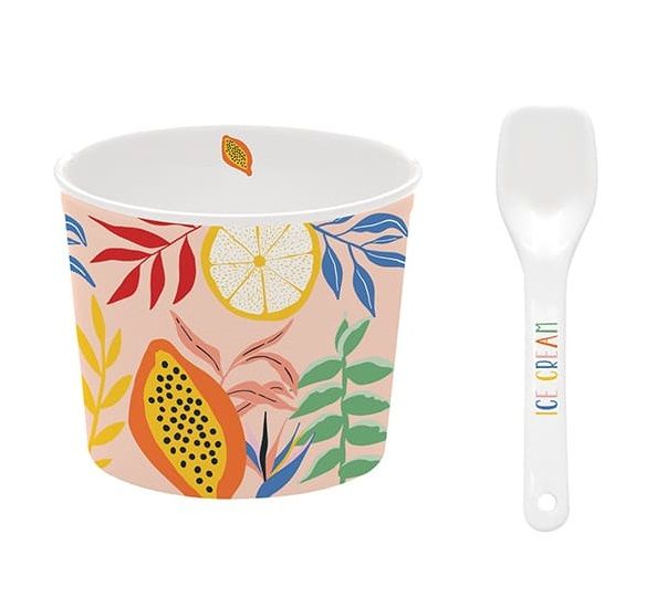 طقم كوب آيس كريم قطعتين من Easy Life Tutti Frutti