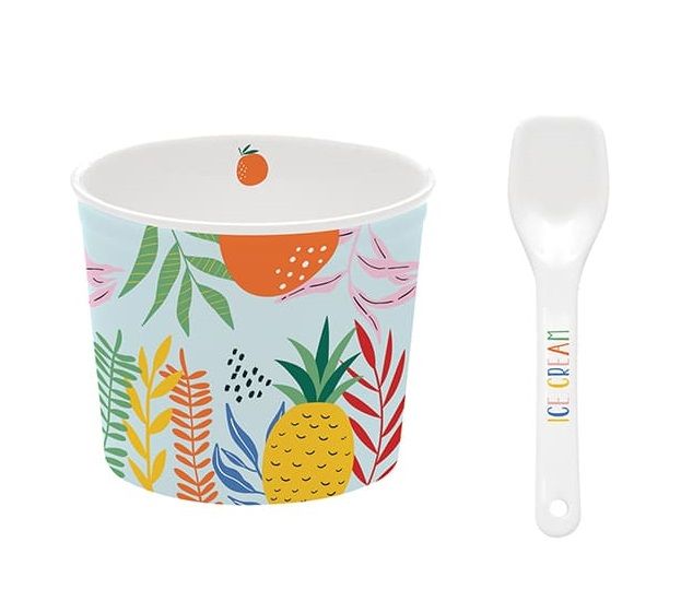 طقم كوب آيس كريم قطعتين من Easy Life Tutti Frutti