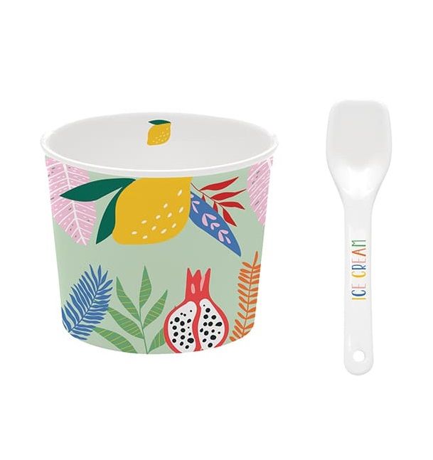 طقم كوب آيس كريم قطعتين من Easy Life Tutti Frutti