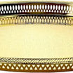 Zolten Oval Tray Gold 53.8×39 cm – Stylish Serving Piece