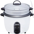 Geepas 500W 1.5L Automatic Rice Cooker, 3-in-1 Cook/Steam/Warm, White GRC35011