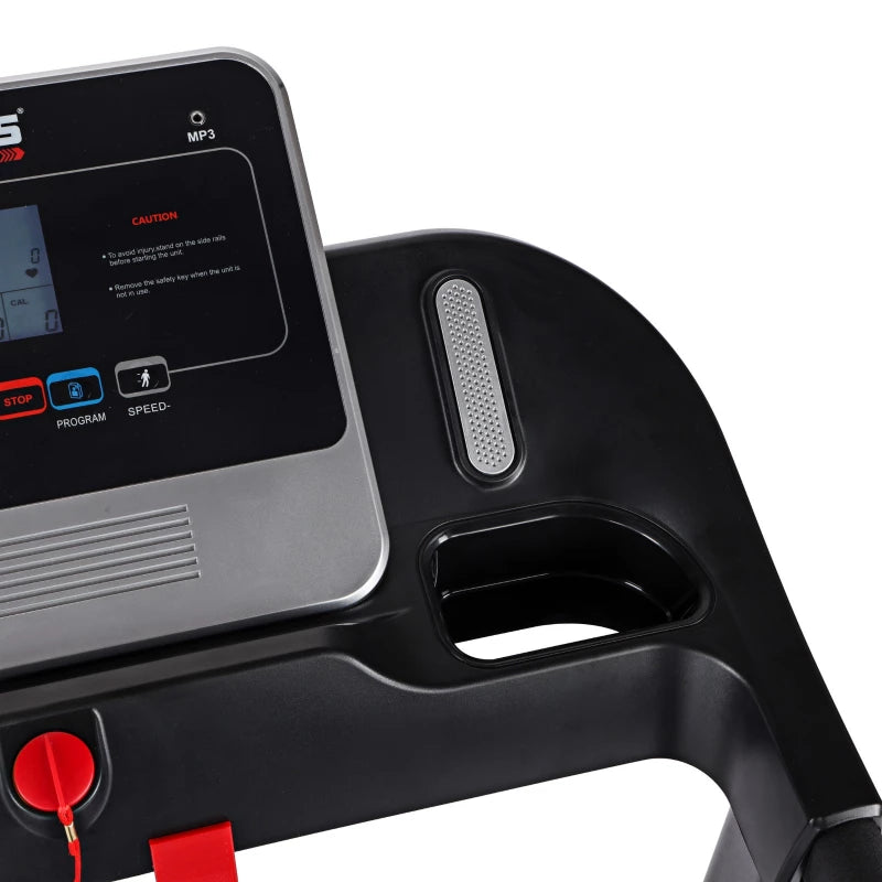 Geepas GFT90000 Foldable Treadmill - 2.0HP Motor, 12 Programs, App Sync - Black