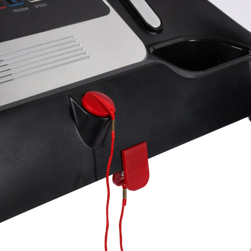 Geepas GFT90000 Foldable Treadmill - 2.0HP Motor, 12 Programs, App Sync - Black