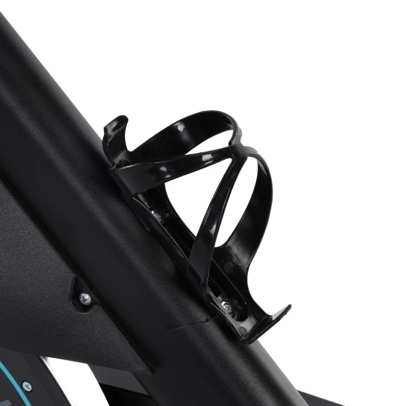 Geepas GFT90005 Spin Bike | Bluetooth Indoor Cycling Bike | Digital Display | 6kg Flywheel | Adjustable Resistance | Black