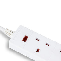 Geepas 2-Gang Extension Lead, 2990W, 2m Cable GES58135