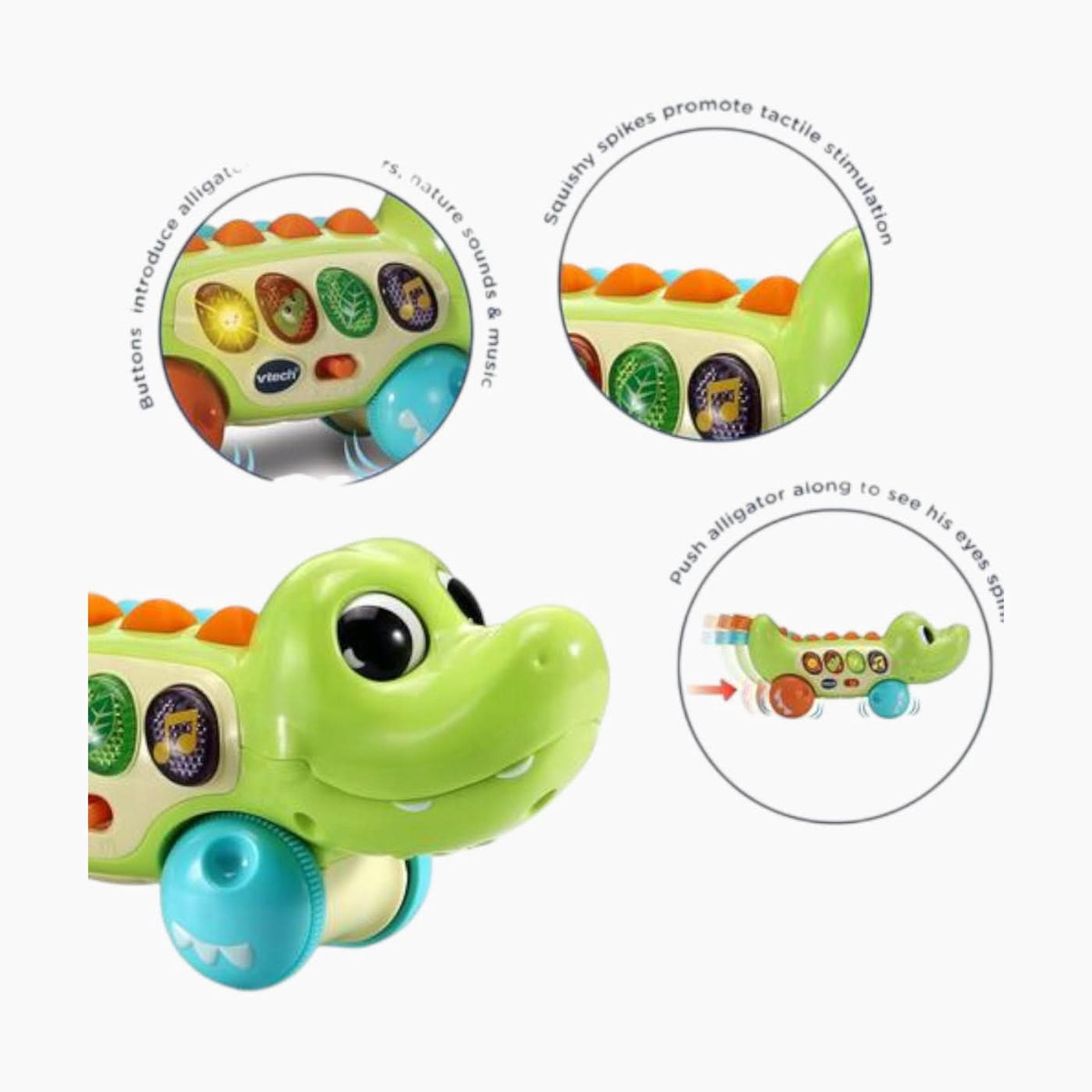 VTech Squishy Spikes Alligator Toy