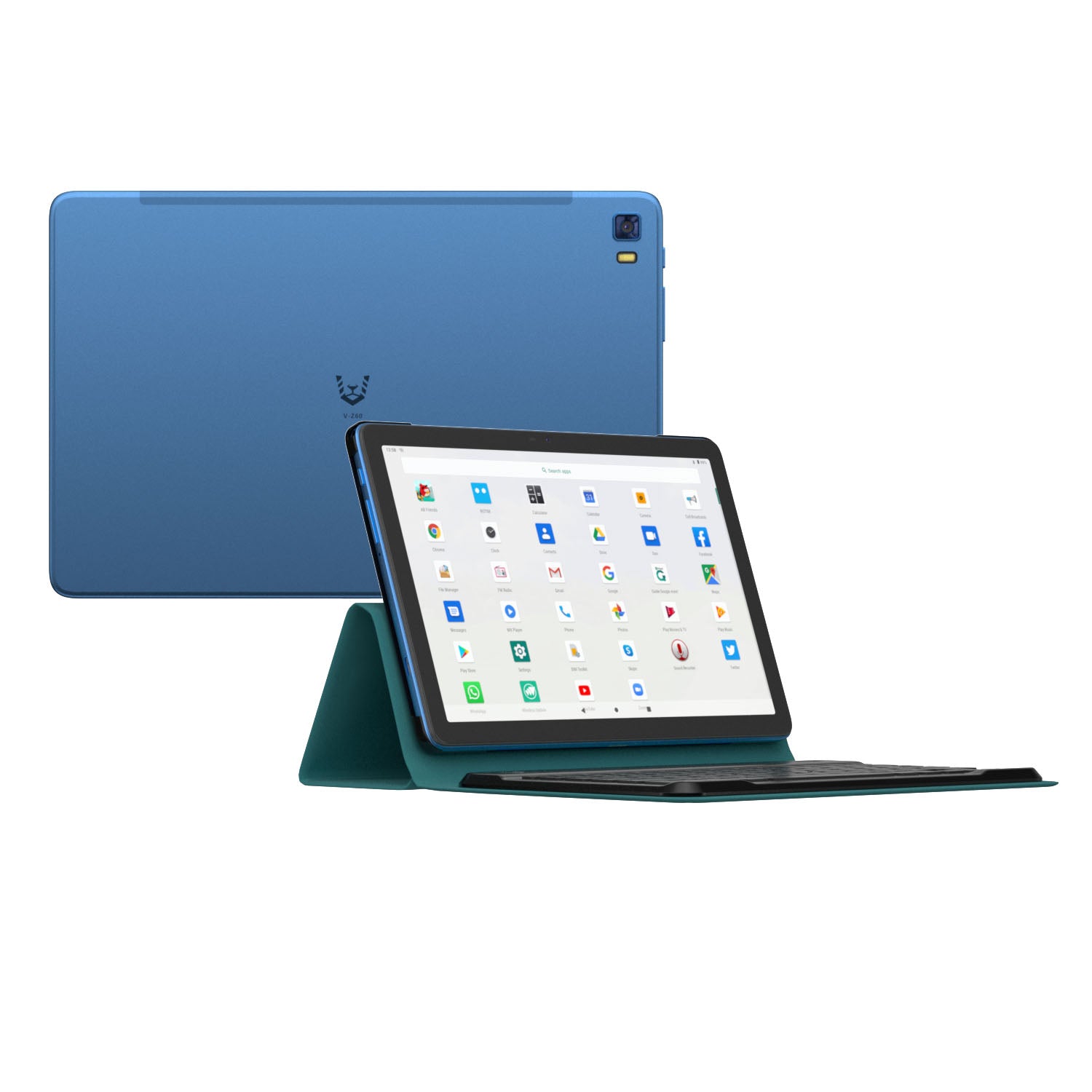 باقة جهاز VIKUSHA VZ-60 اللوحي بتقنية 4G: ساعة VIKUSHA V-70، واقي شاشة، قلم لمس، لوحة مفاتيح وغطاء، اشتراك IPTV لمدة 3 أشهر