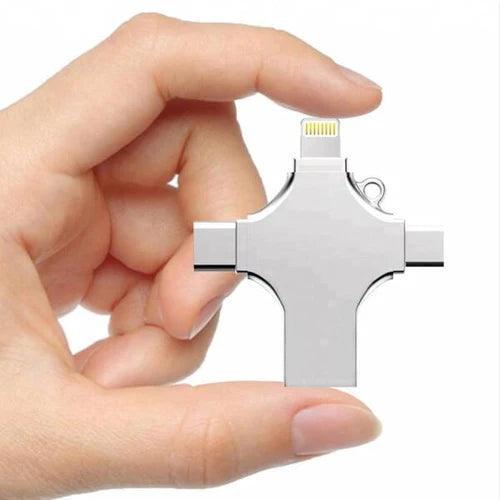 XO DK04 USB2.0 4 in 1 Lightning Flash Disk (64 GB)