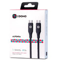DOMO ALFONSA Fast Charging Nylon Braided USB-C Cable - Black