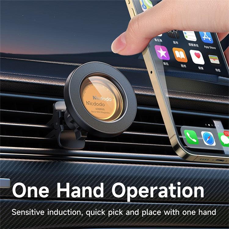 Mcdodo Magnetic Car Mount Secure Hold & 360° Rotation - Black