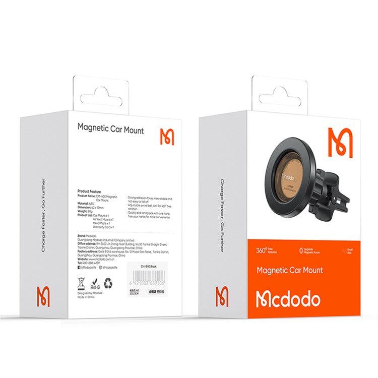 Mcdodo Magnetic Car Mount Secure Hold & 360° Rotation - Black