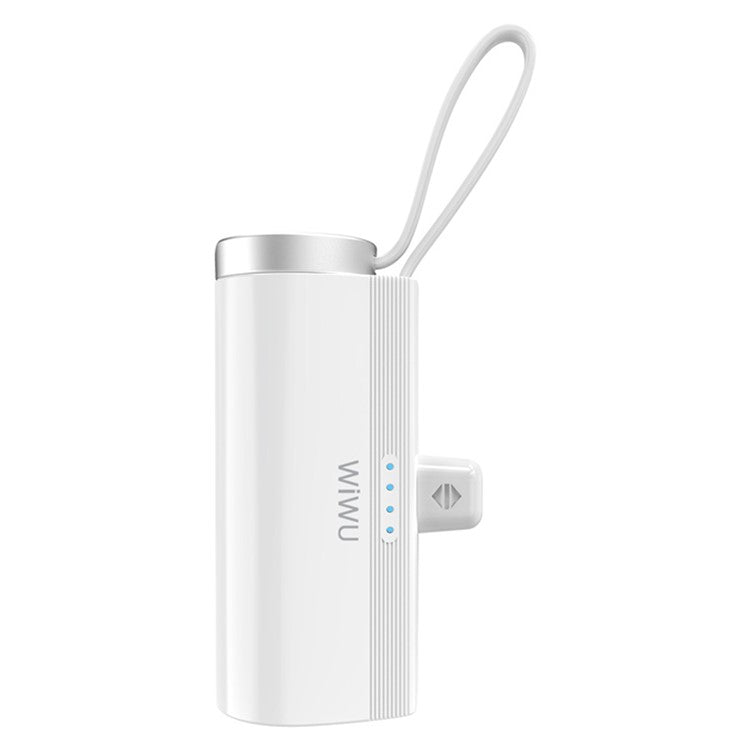 WIWU Capsule Mobile Power Bank Mini USB-C Portable Charger - White