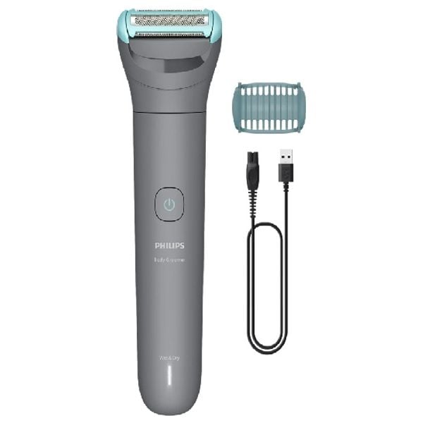 Philips BG3470/15 Body Groomer Series 3000 - 100% Showerproof, 60-Min Runtime - Grey