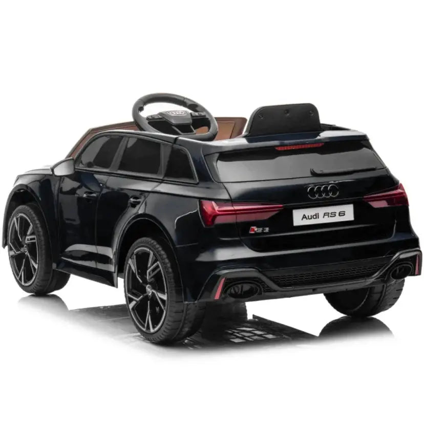 Audi RS6 Kids Ride-On Car – 12V Electric – Black