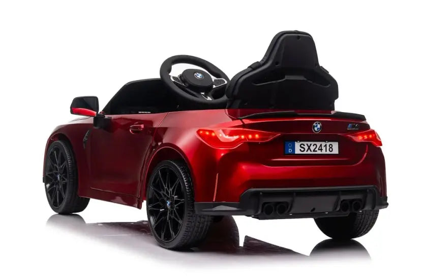 BMW M4 Licensed Kids Ride-On Car – 12V10Ah, Dual 390 Motors